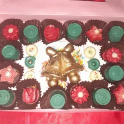 Caja de bombones temática navidad 