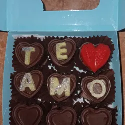 Caja de corazones TE AMO