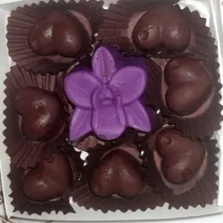 Flores com corazones 