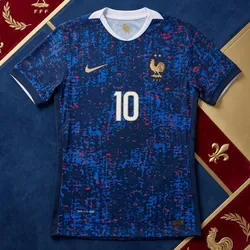 Kylian Mbappé France National Team Nike Women's 2026 Home Stadium Replica Jersey - Blue