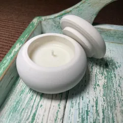 Vela Aromática en recipiente redondito