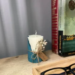 Vela en base de cemento perfumada