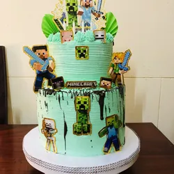 Cake de dos pisos Mine Craft 