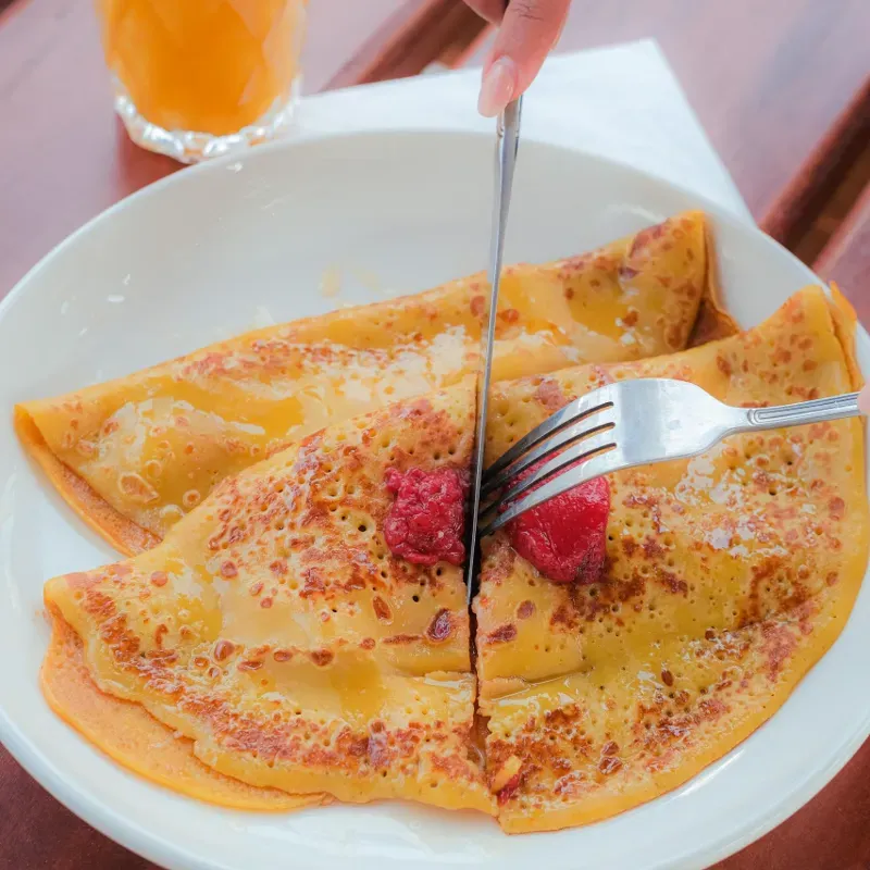 Crepés con frutas