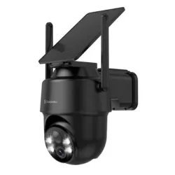 Cámaras de seguridad 2K inalámbricas para exteriores, cámaras PTZ de 360° para seguridad del hogar con panel solar