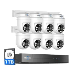 Hiseeu Kit de Camara de Seguridad AK-8YAHD145-CT con cable kit de camaras