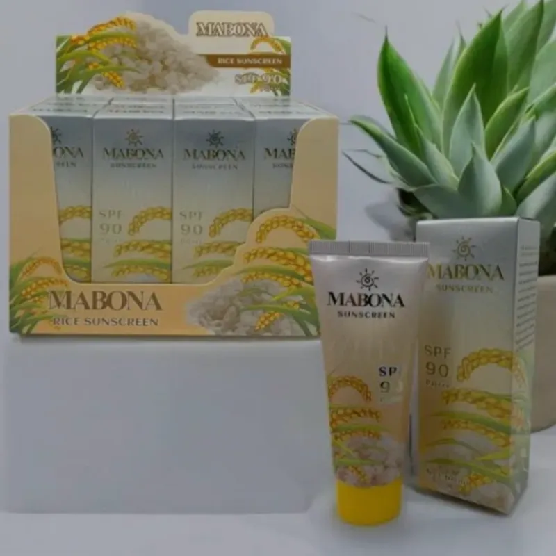Protector solar de arroz
