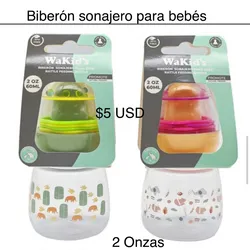 Biberon sonajero  de 2 onzas (DISPONIBLE SOLO EN NARANJA)