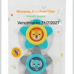 Clips repelentes de mosquitos para bebés