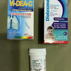 Dimeticona, vitamina C Y pasta lassar