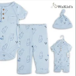 Juego de 3 piezas para bebés varón (T-3-9 meses)