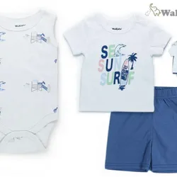 Juego de 3 piezas para bebés varón (T-RN-6 meses)