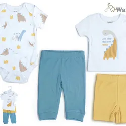 Juego de 4 piezas para bebé varón (T-RN-6 meses)