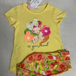 Juego de licra para niñas (Algodón 💯 porciento)