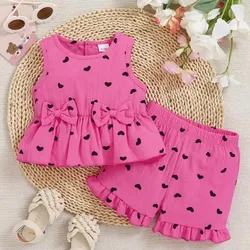 Juego de shorts rosado