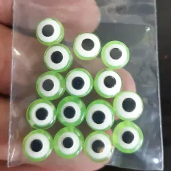 OJO TURCO PLANO 8 MM 15 UNIDADES