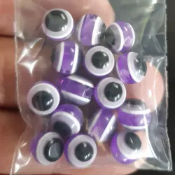 OJO TURCO REDONDO 8 MM 15 UNIDADES