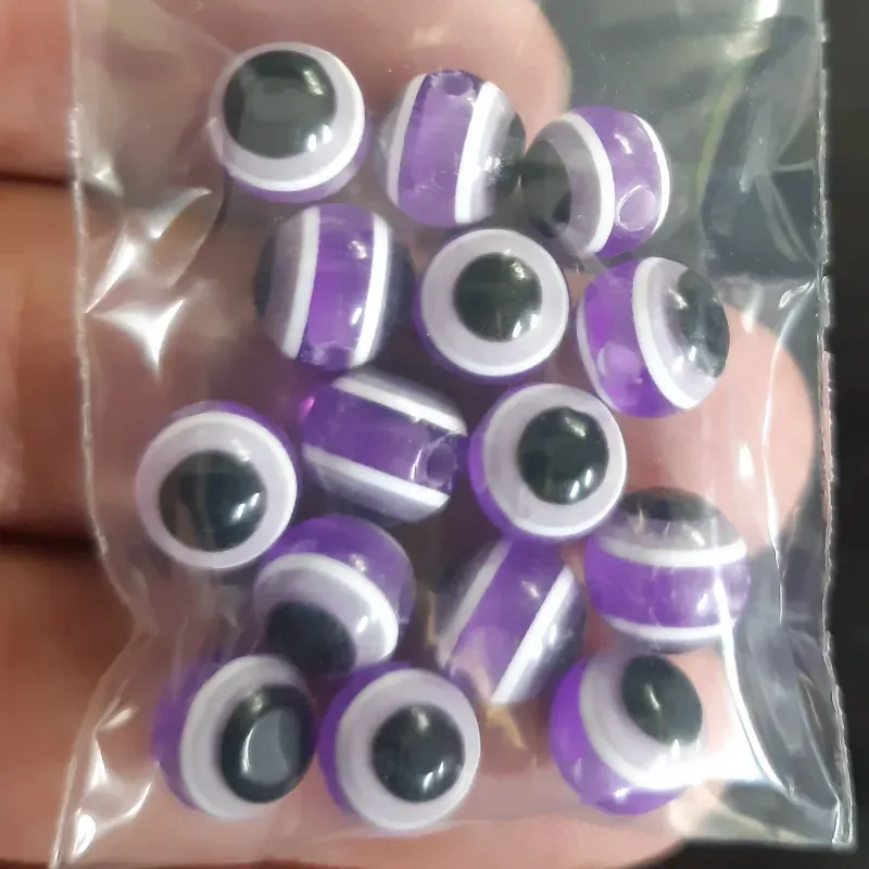 OJO TURCO REDONDO 8 MM 15 UNIDADES
