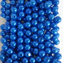 PERLA AZUL 8MM 25 UNIDADES