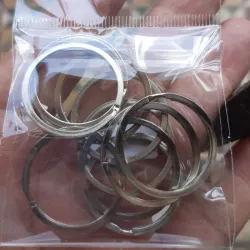 ARGOLLA PLATEADA PARA LLAVERO 10 UNIDADES