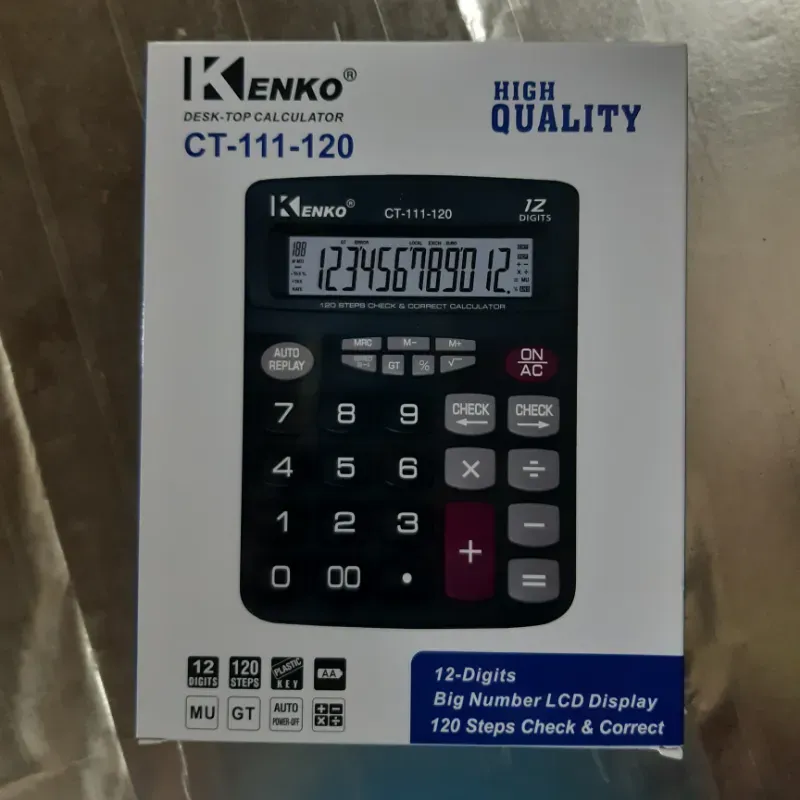 CALCULADORA CIENTIFICA GRANDE 12 DIGITOS 1 UNIDAD 
