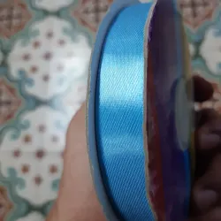 001- CINTA DE SATEN 1.5 CM AZUL CELESTE 1 METRO