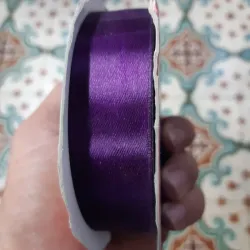 002- CINTA DE SATEN 2.5 CM MORADO 1 METRO