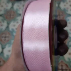 002- CINTA DE SATEN 2.5 CM ROSADO CLARO 1 METRO