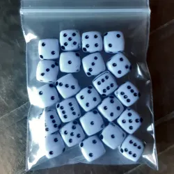 DADOS 8 MM 10 GRAMOS