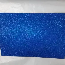 006- FOAMY BRILLO AZUL 21X28 CM 1 UNIDAD