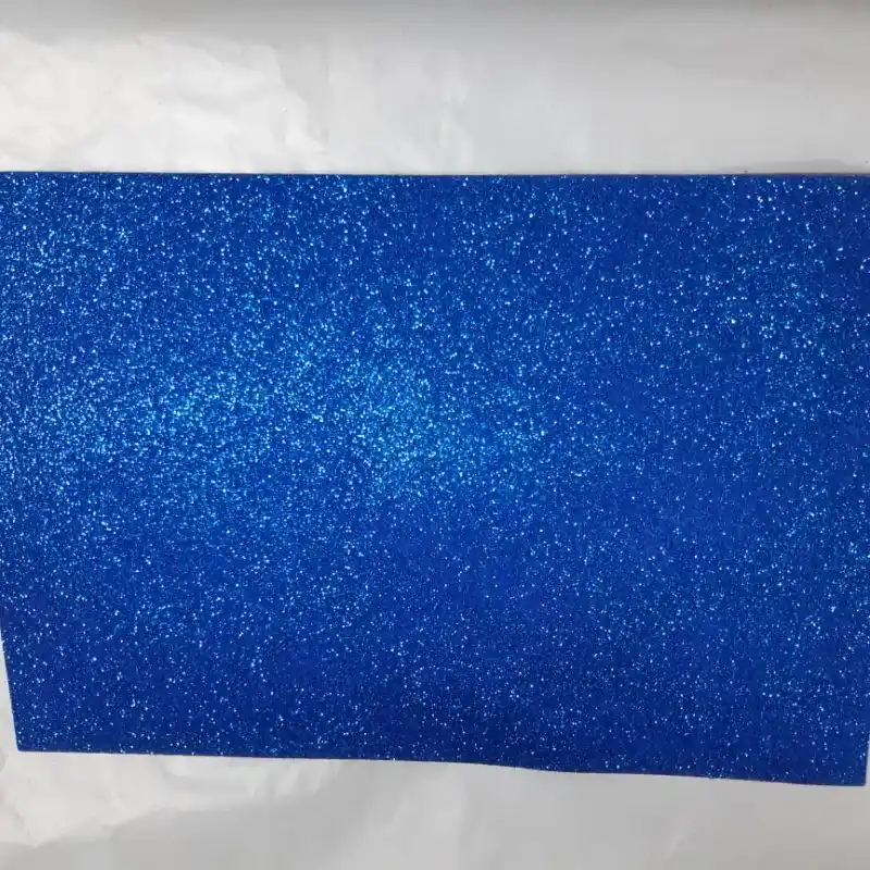 006- FOAMY BRILLO AZUL 21X28 CM 1 UNIDAD