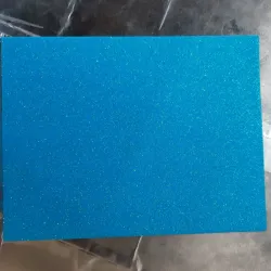 006- FOAMY BRILLO AZUL CLARO 21X28 CM 1 UNIDAD