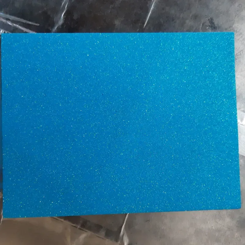 006- FOAMY BRILLO AZUL CLARO 21X28 CM 1 UNIDAD