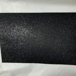 008- FOAMY BRILLO + PEGATINA NEGRO 21X28 CM 1 UNIDAD