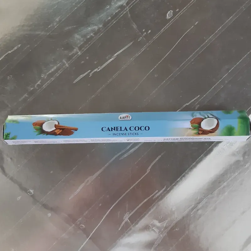 INCIENSO CANELA CON COCO 1 UNIDAD