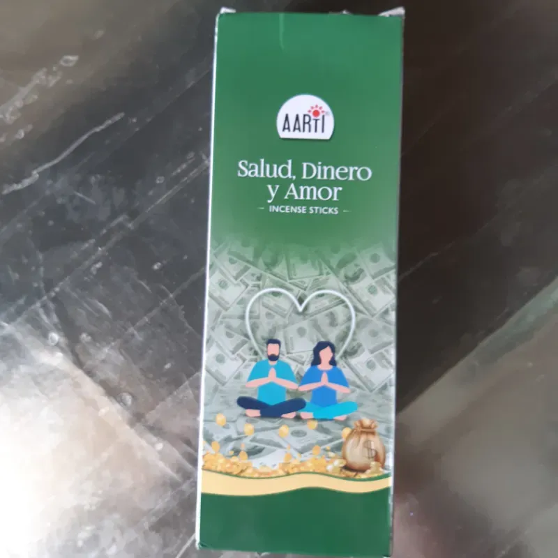 INCIENSO SALUD, DINERO Y AMOR 1 CAJA 20 UNIDADES