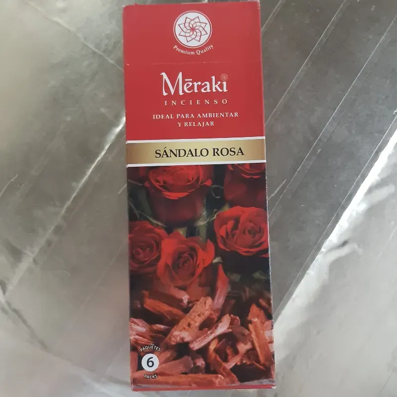 INCIENSO SANDALO CON ROSA 1 UNIDAD