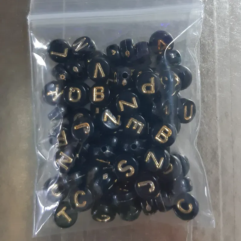 LETRAS REDONDA 6 MM 10 GRAMOS