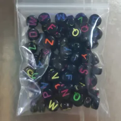 LETRAS REDONDA 6 MM 10 GRAMOS