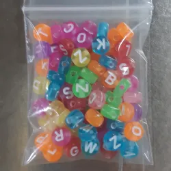 LETRAS REDONDA 6 MM 10 GRAMOS