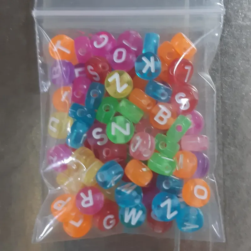 LETRAS REDONDA 6 MM 10 GRAMOS