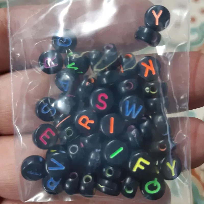 LETRAS REDONDAS 6 MM 50 UNIDADES