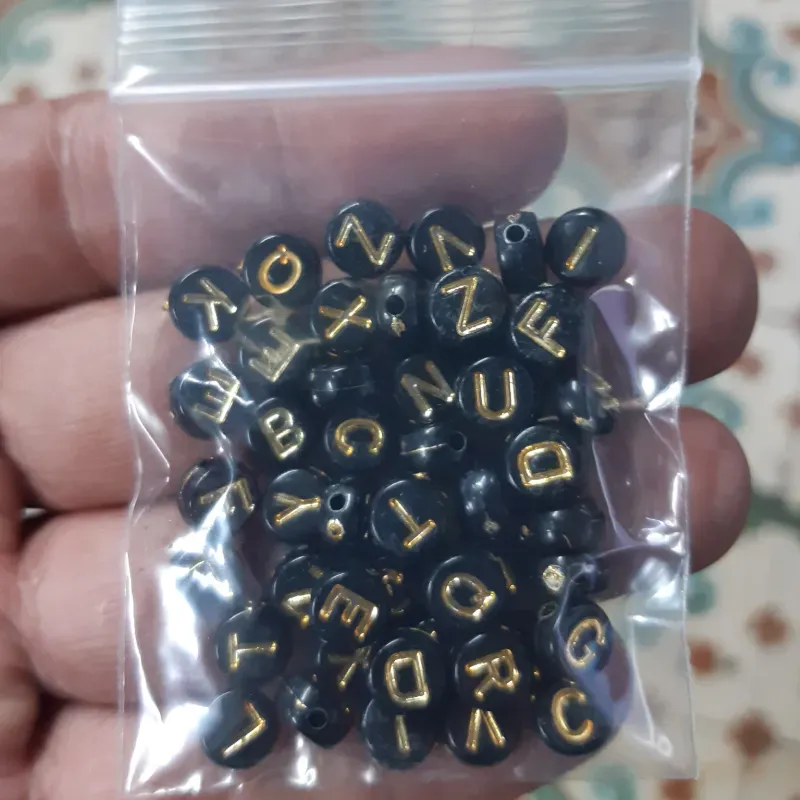 LETRAS REDONDAS 6 MM 50 UNIDADES