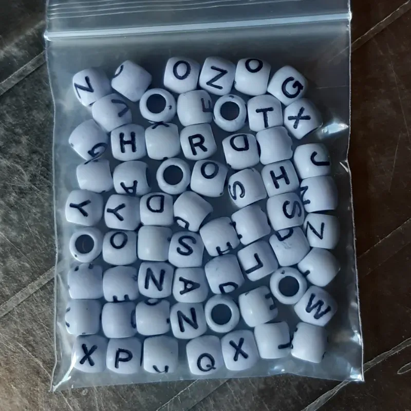 LETRAS REDONDAS 8 MM 25 GRAMOS
