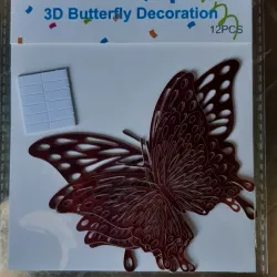MARIPOSAS DECORATIVAS 12 UNIDADES