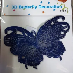 MARIPOSAS DECORATIVAS 12 UNIDADES