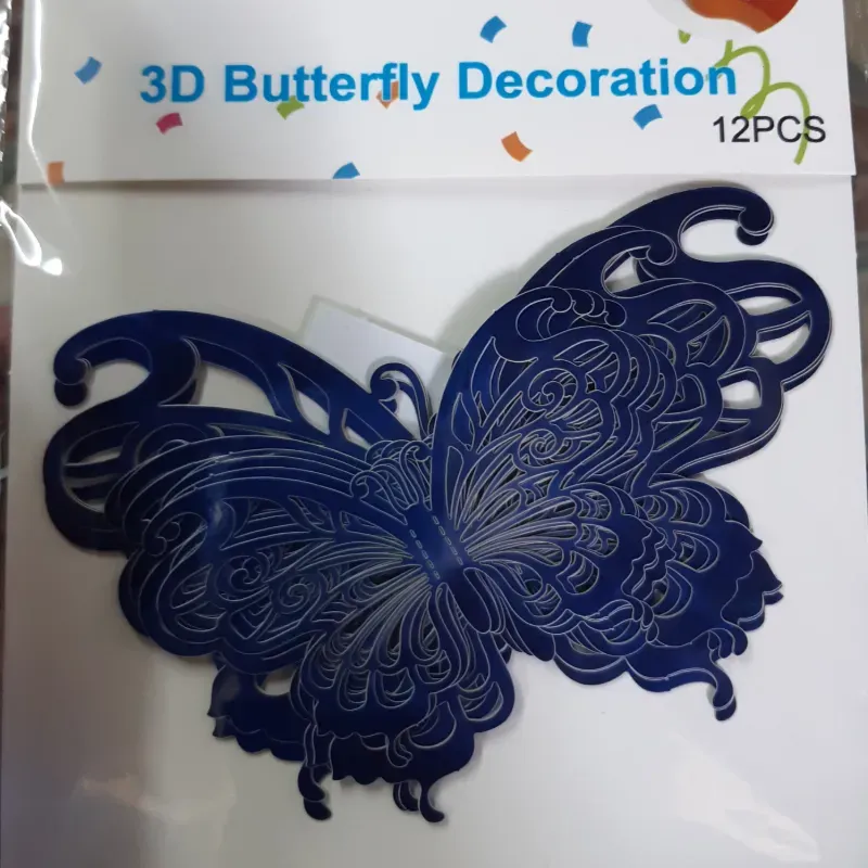 MARIPOSAS DECORATIVAS 12 UNIDADES