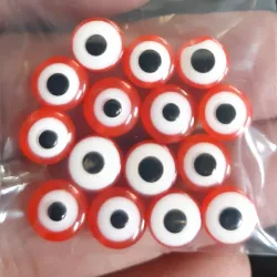 OJO TURCO PLANO 8 MM 15 UNIDADES