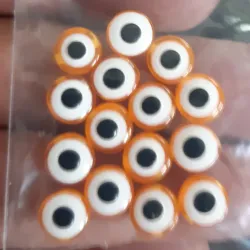 OJO TURCO PLANO 8 MM 15 UNIDADES