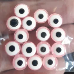OJO TURCO PLANO 8 MM 15 UNIDADES